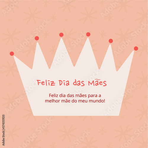 Ilustração de coroa para dia das mães