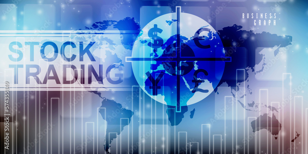 Naklejka premium 2d rendering Global Currencies illustration