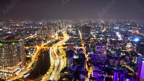 Landmark81-Saigon-Vietnam  Ho Chi Minh City at Light and Dark- Drone Shots-Sky shots- Sky pictures