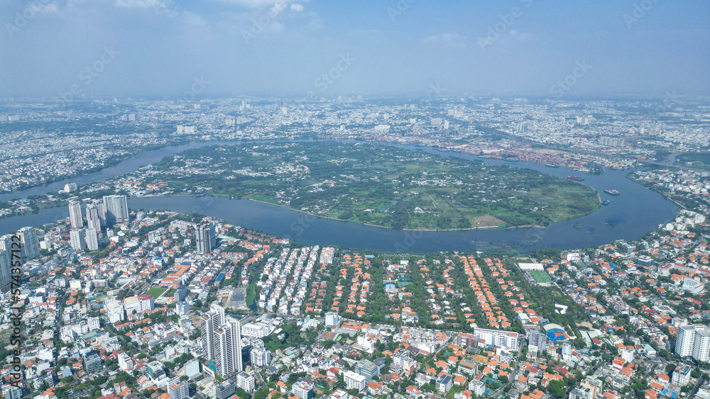 Landmark81-Saigon-Vietnam 
Ho Chi Minh City at Light and Dark-
Drone Shots-Sky shots- Sky pictures