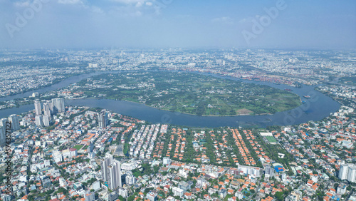 Landmark81-Saigon-Vietnam 
Ho Chi Minh City at Light and Dark-
Drone Shots-Sky shots- Sky pictures