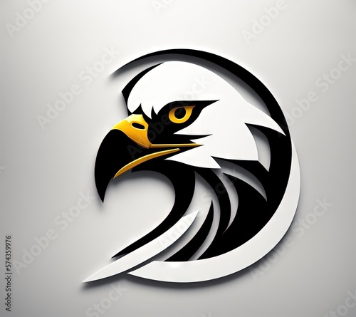 Logotype head of a eagle