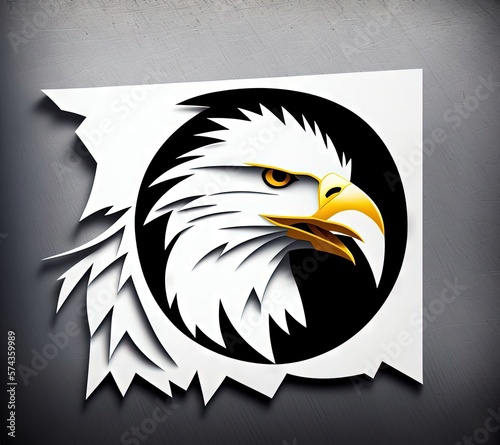 Logotype head of a eagle
