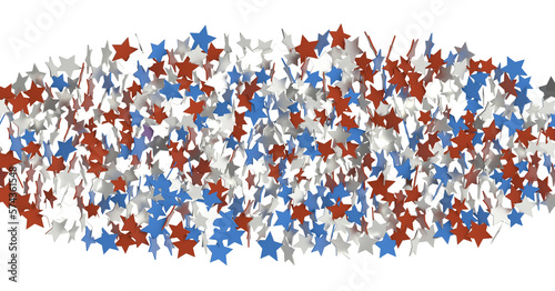 Fototapeta Naklejka Na Ścianę i Meble -  Stars - stars confetti on american independence day party