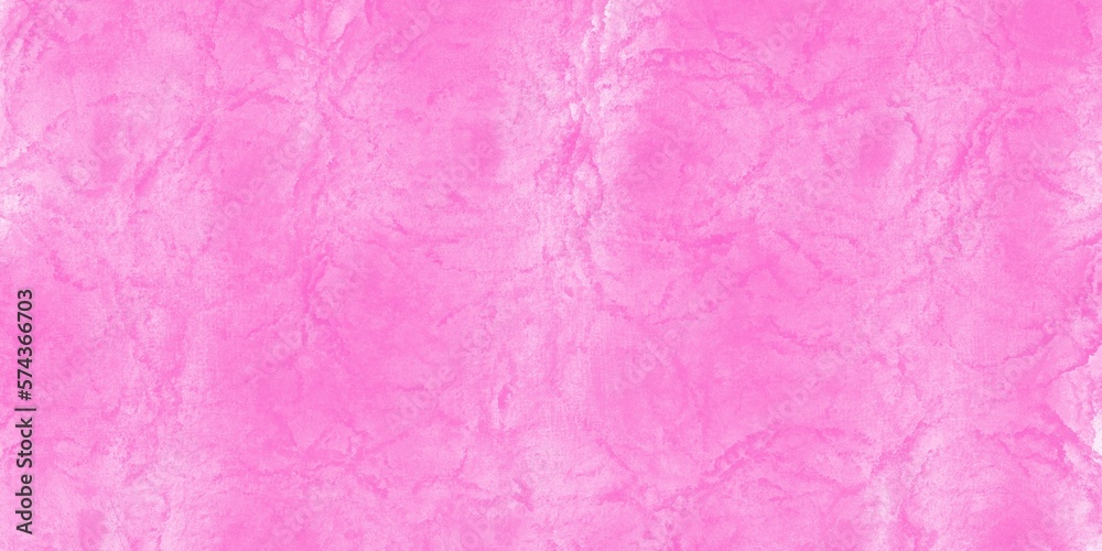 Textured background of old raw cement or pink plaster wall with stains and cracks