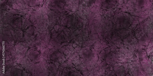 Textured background of old raw cement or dark pink plaster wall with stains and cracks