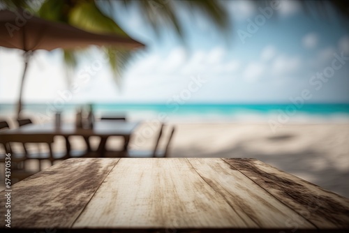 Empty wooden Table Backdrop...