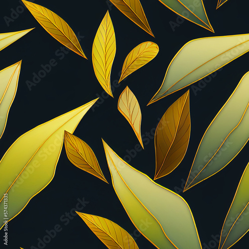 seamless pattern with leaves