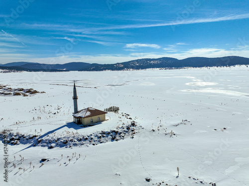 Seben lake and Seben mosque...