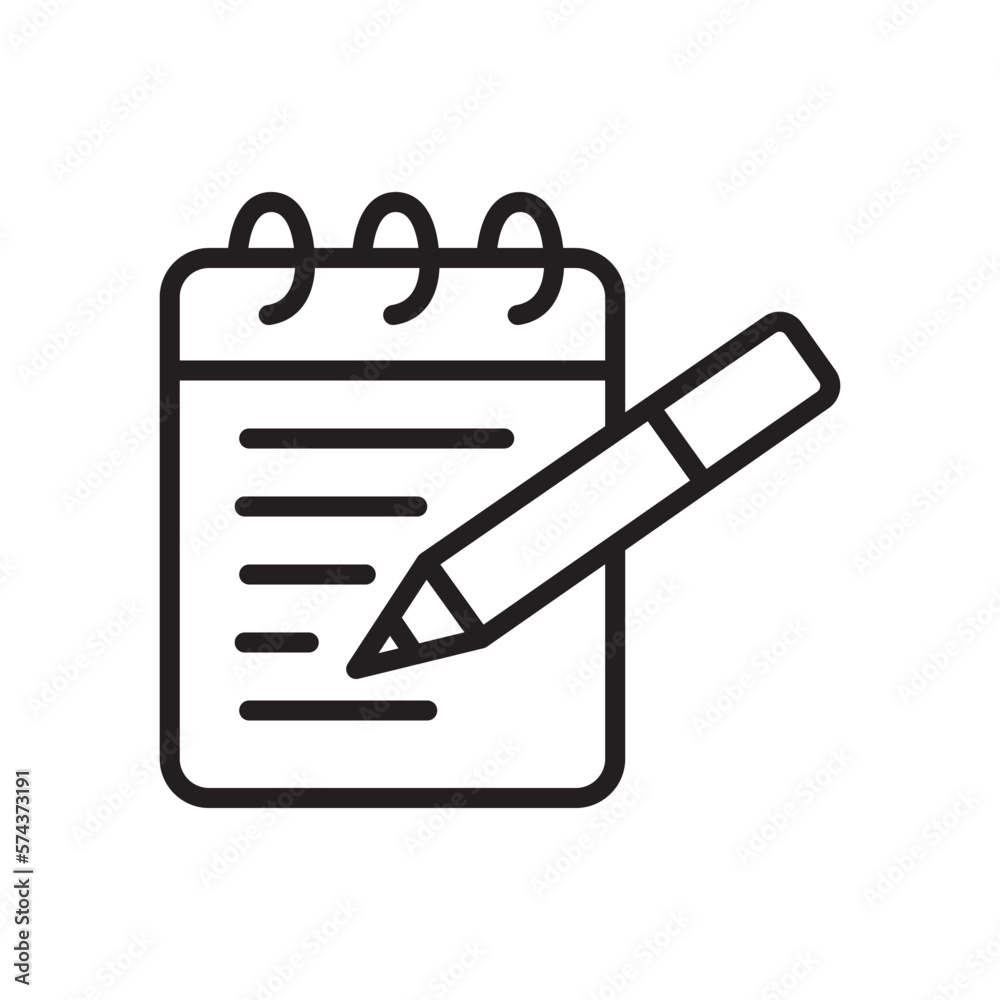 notepad icon design vector template notepad icon design vector template