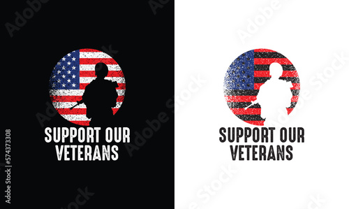 Support Our Veterans, Army T shirt design, Veteran T shirt design