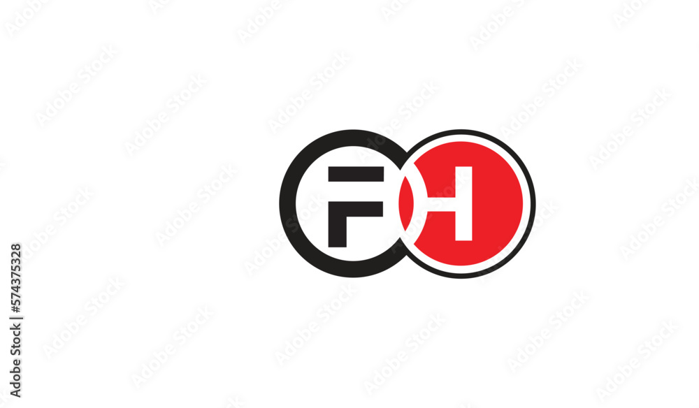 this is FH letter logo design this is FH letter logo design