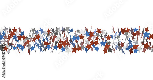 Fototapeta Naklejka Na Ścianę i Meble -  Stars - stars confetti on american independence day party