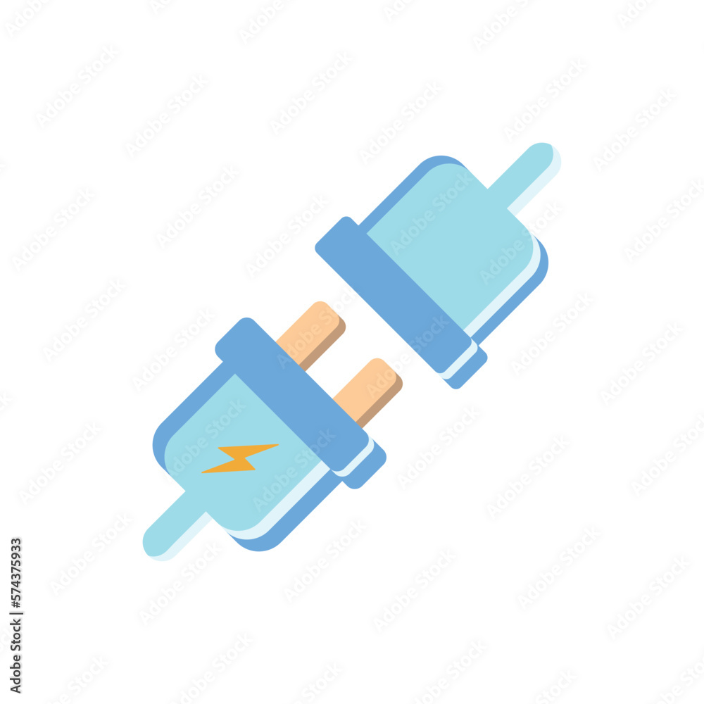 socket outlet plug in icon design vector template
