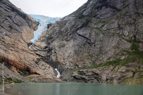 At the Glacier Briksdal in Norway, Scandinavia, Europe