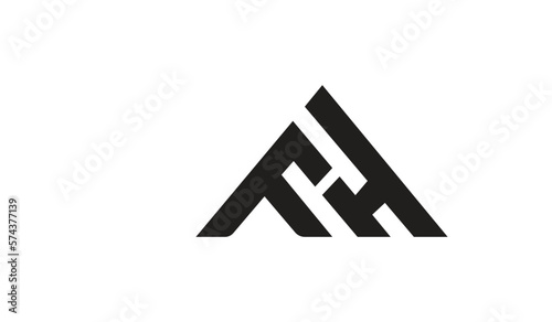 this is FH letter logo design  photo