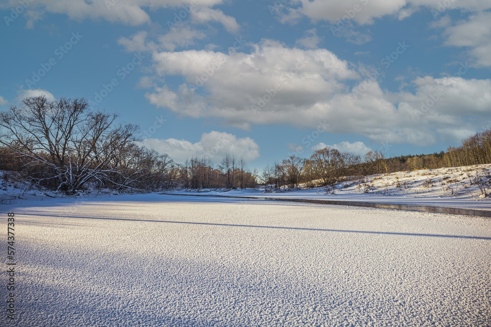 winter landscape in the countryside winter landscape in the countryside