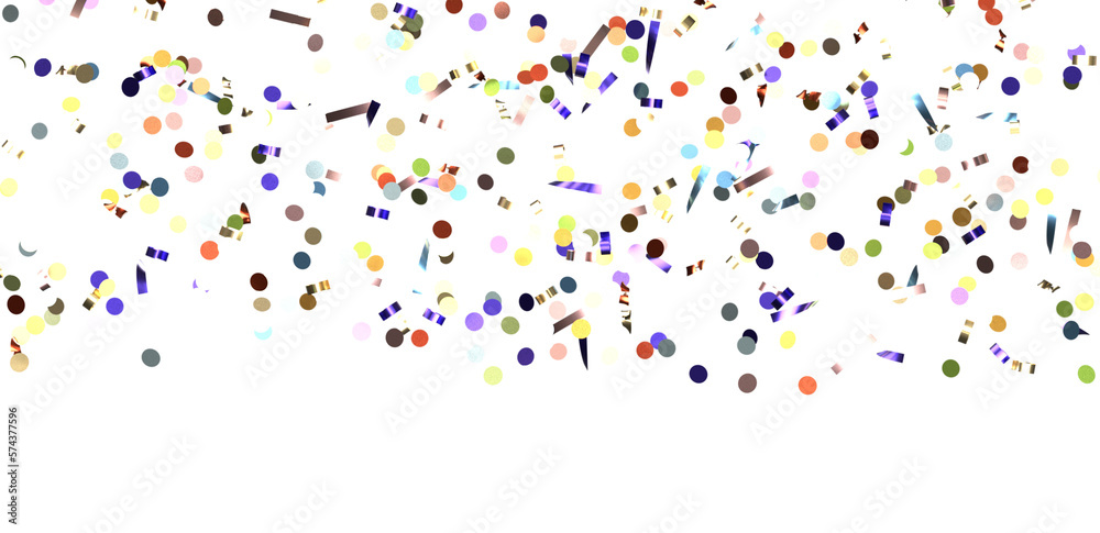 silver confetti explosion festive background