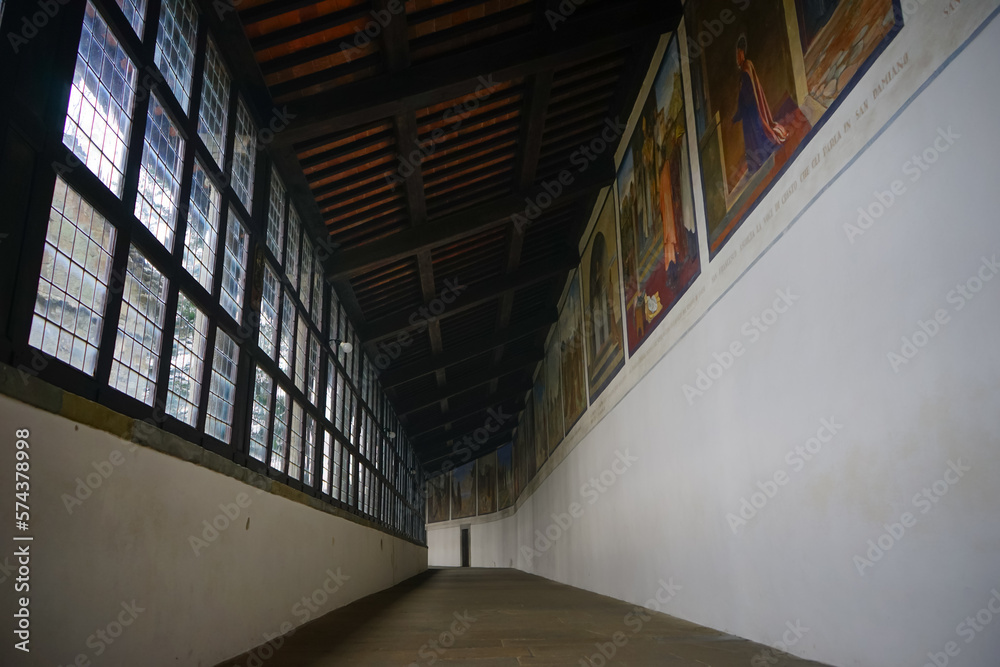 Via Crucis inside La Verna sanctuary, Chiusi della Verna, Arezzo, Tuscany, Italy