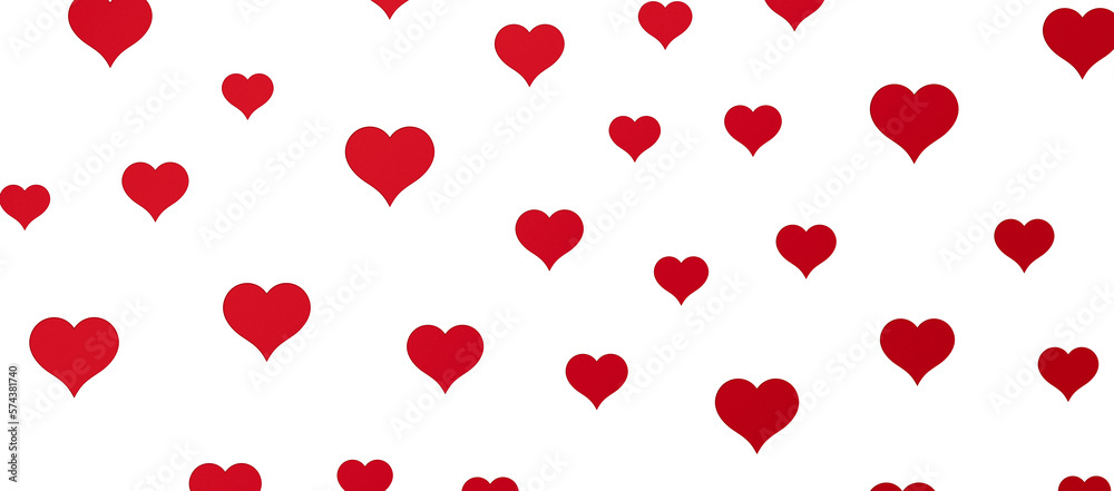 Falling red and pink hearts isolated on transparent background. Valentine’s day design Falling red and pink hearts isolated on transparent background. Valentine’s day design