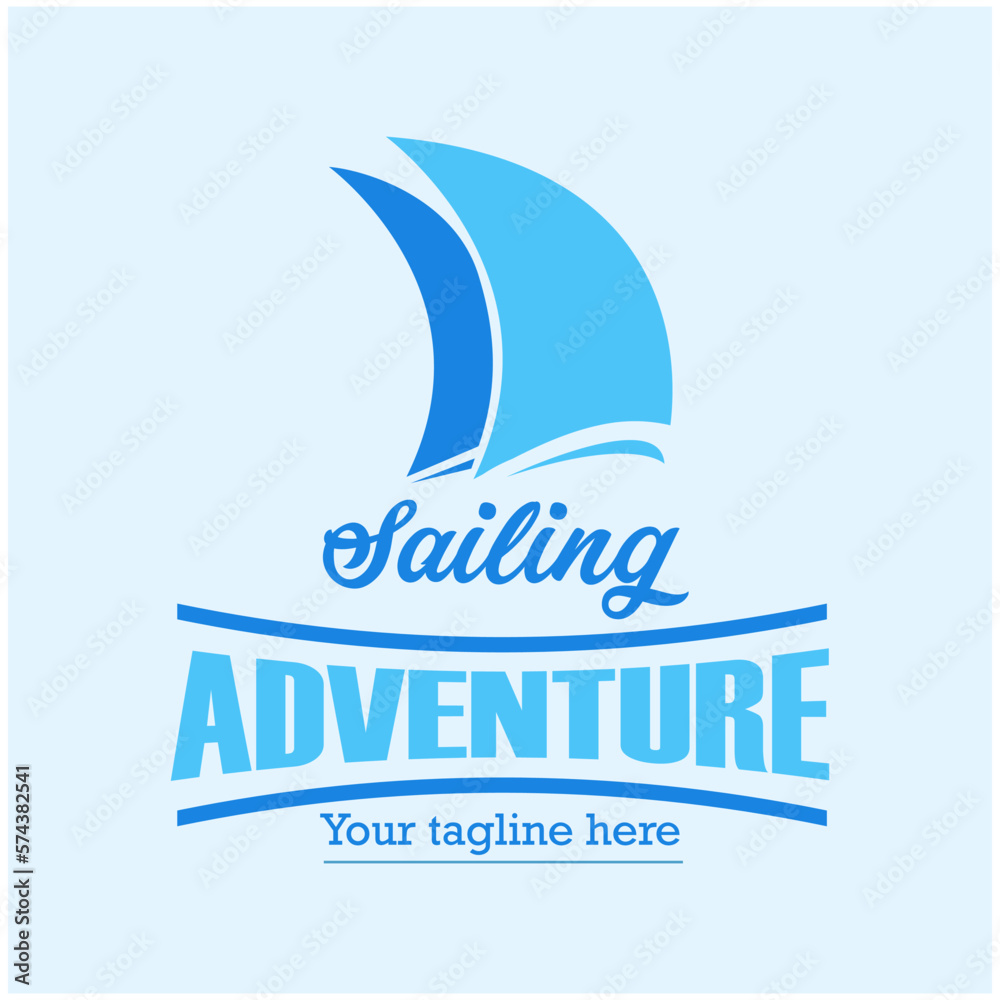 Vector illustration, Sailing adventure symbol or icon Vector illustration, Sailing adventure symbol or icon