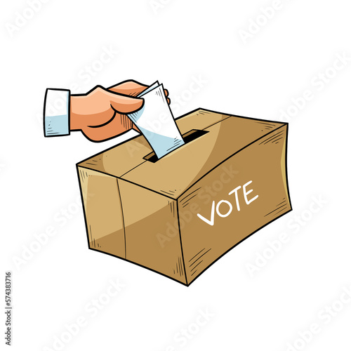 Bild auf Leinwand Vote
