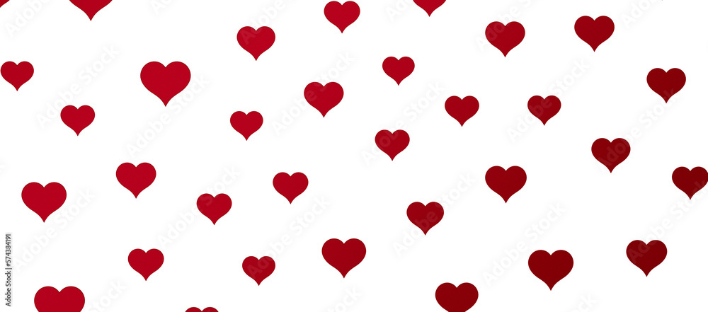 Falling red and pink hearts isolated on transparent background. Valentine’s day design. Falling red and pink hearts isolated on transparent background. Valentine’s day design.