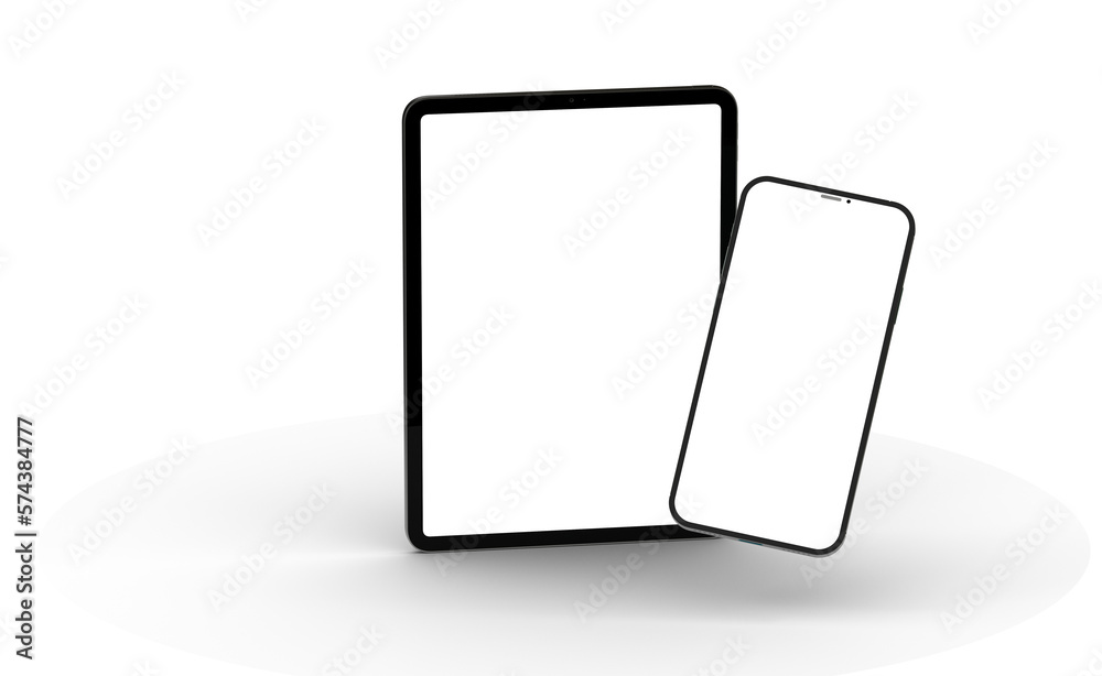 Tablet pc computer with blank screen 3d Tablet pc computer with blank screen 3d