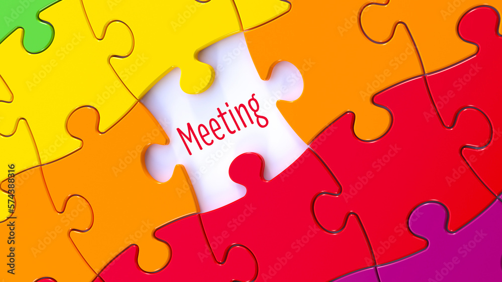 Fototapeta premium meeting colors puzzle