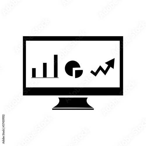 Innovative dashboard vector design with graph pie chart.