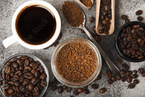 Photography instant coffee