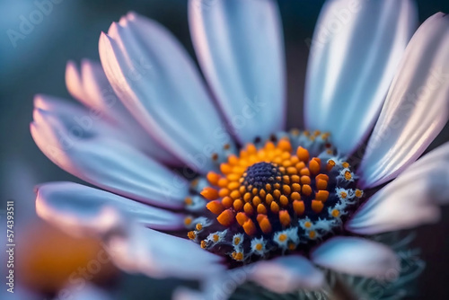 Capturing the Delicate Beauty of Flowers: A Close-up View of Pollen and Petals - AI Generative