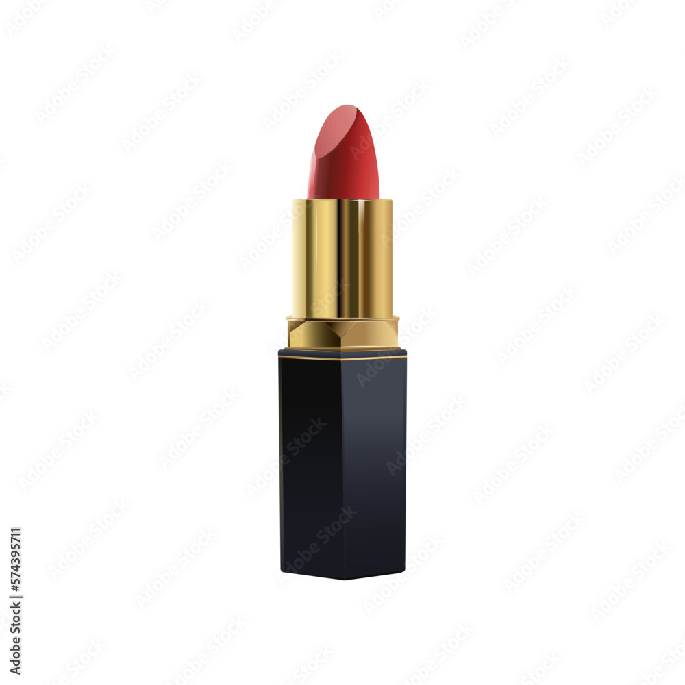 Lipstick. Red. Women's cosmetics. Fashion. Modern Style. Graphics. Vector. Close-up. Lipstick. Red. Women's cosmetics. Fashion. Modern Style. Graphics. Vector. Close-up.