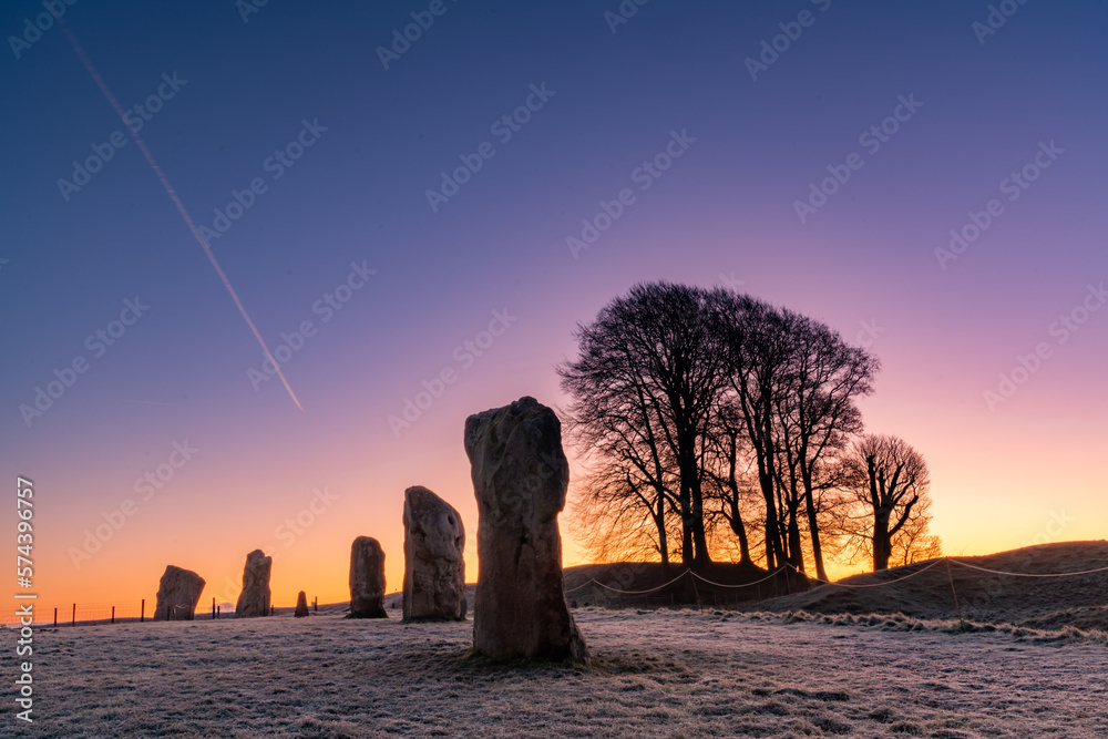 Avebury Stone Circle Neolithic and Bronze Age ceremonial site at dawn