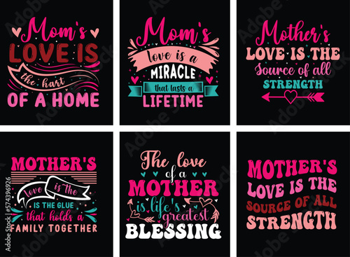 Mothers Day T-shirt Design Bundle