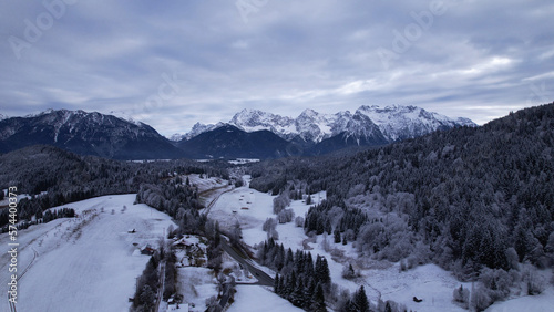 The Karwendel mountains, the largest mountain range of the Northern Limestone Alps, near Garmisch-Partenkirchen and Mittenwald, Krun, Bavaria, Germany. © An Instant of Time