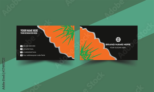 Vector illustration Design, Modern Corporate Business Card Template, Horizontal Simple Clean Layout Design Template. Luxury business card, Elegant business card, Double side creative business card.