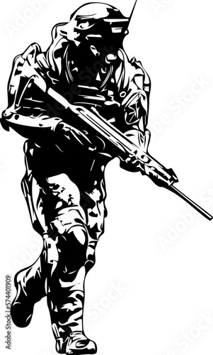 The Art of Combat: Black and White Illustrations of Soldiers in Action, Sketches of Sacrifice: Capturing the Courage and Heroism of Soldiers, Powerful Sketches and Silhouettes of Military Men
