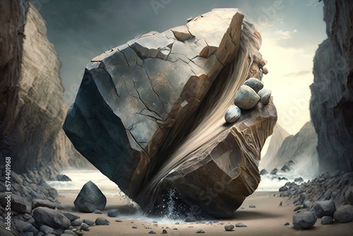 The Enchantment and Sublimity of Unraveling Rocks Generative AI