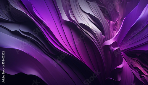 Stylish and Modern Abstract Wallpaper in Light Purple Color Palette, Generative AI photo