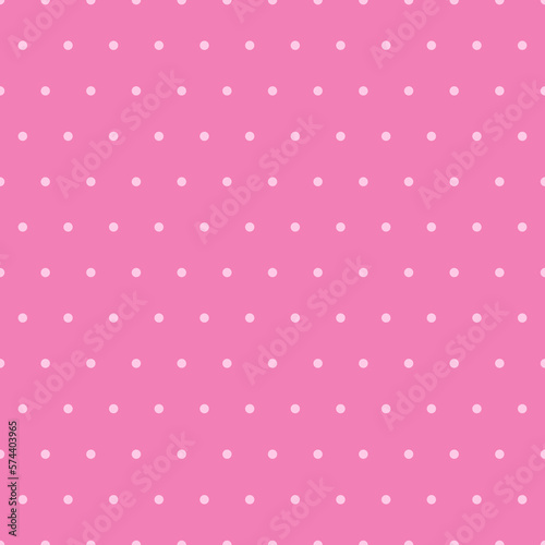 White and pink Dot seamless pattern background. Vector illustration.