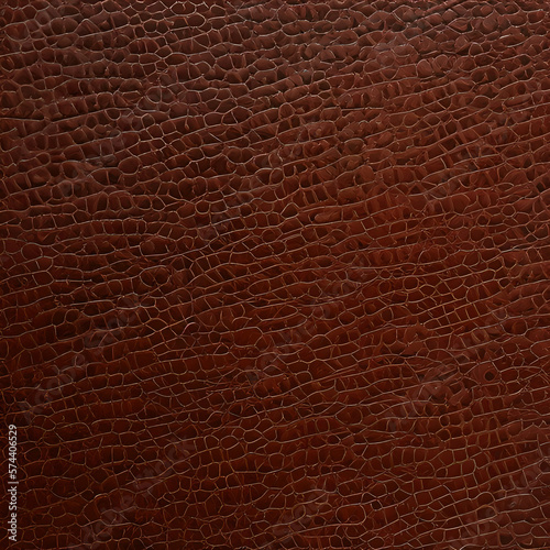 Brown Leather Texture Background created with Generative AI technology