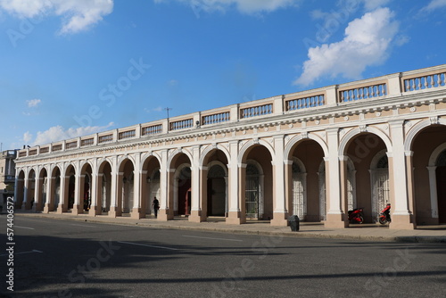 Colonnade in Cienfuegos, Cuba Caribbean