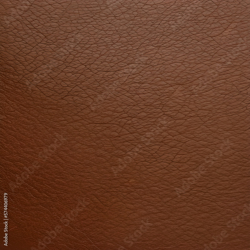 Brown Leather Texture Background created with Generative AI technology