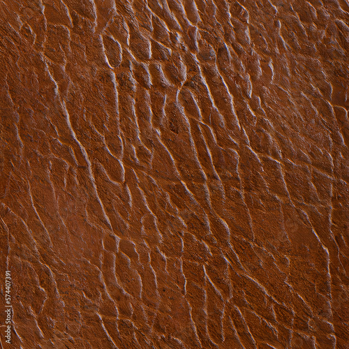 Brown Leather Texture Background created with Generative AI technology