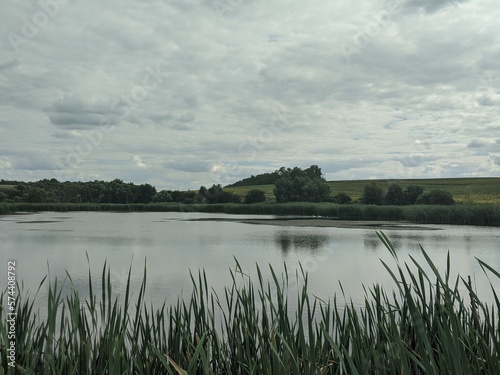 clouds over the lake