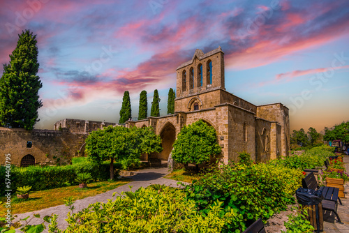 Bellapais Abbey, is the ruin of a monastery built by Canons Regular in the 13th century on the northern side of the small village of Bellapais, now in Northern Cyprus. photo