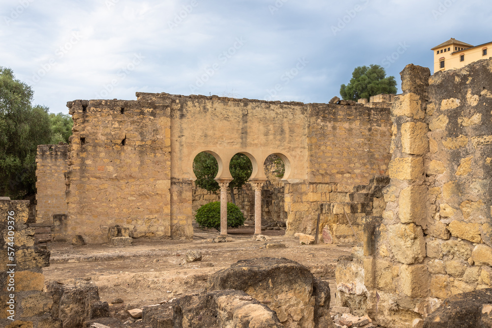 Caliphate City of Medina Azahara, Cordoba.Exposure of the Medina Azahara, Muslim Ruins of the Palace, located near Cordoba, Spain.