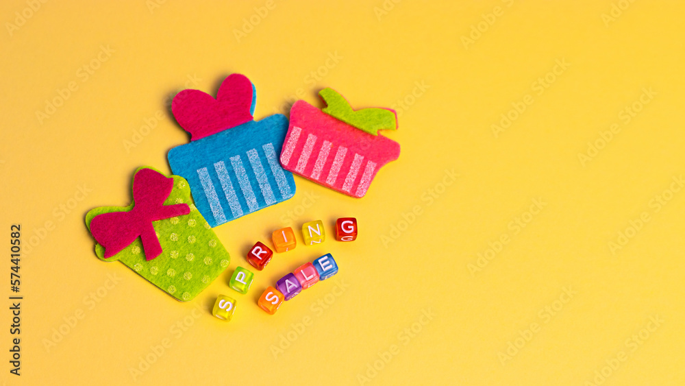 Obraz premium Colorful cube letters with 