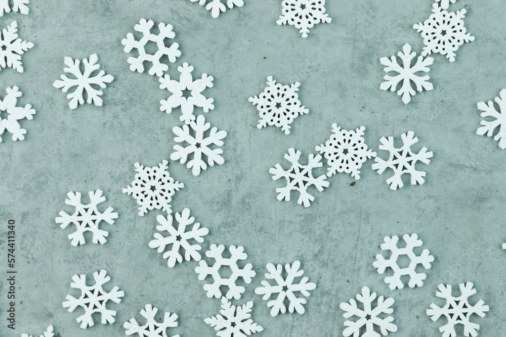 Snowflakes on the color background Snowflakes on the color background